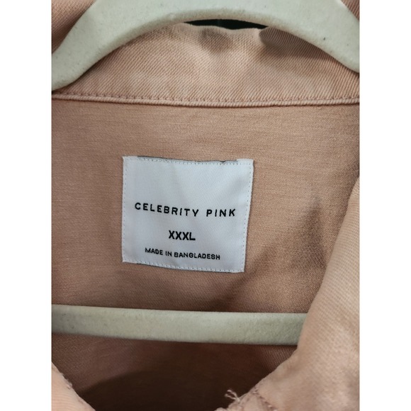 Celebrity Pink Bomber Style Jacket XXXL Pink - Picture 2 of 4